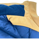 エルメス HERMES レザー切替ダウンベスト イエロー ナイロン メンズ ベスト