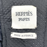 エルメス HERMES レザー切替ダウンベスト イエロー ナイロン メンズ ベスト