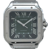 カルティエ Cartier サントス ドゥ カルティエ LM WSSA0062 グリーン SS 自動巻き メンズ 腕時計