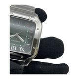 カルティエ Cartier サントス ドゥ カルティエ LM WSSA0062 グリーン SS 自動巻き メンズ 腕時計