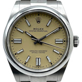 ロレックス ROLEX オイスターパーペチュアル 41 134300 ベージュ SS 自動巻き メンズ 腕時計