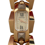 カルティエ Cartier クラッシュ アン リミテッド ウォッチ スモールモデル WGMB0003 ベージュ K18PG クオーツ レディース 腕時計