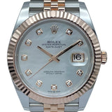 ロレックス ROLEX デイトジャスト41 ホワイトシェル 126331NG ホワイトシェル PG/SS メンズ 腕時計