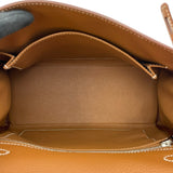 エルメス HERMES ケリー25 内縫い K刻 ゴールド SVマット金具 トゴ レディース ショルダーバッグ