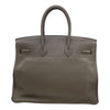 エルメス HERMES バーキン35 □Q刻印 トープ SV金具 トリヨン レディース ハンドバッグ