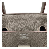 エルメス HERMES バーキン35 □Q刻印 トープ SV金具 トリヨン レディース ハンドバッグ