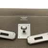 エルメス HERMES ケリー32　内縫い D刻 エトゥープ SV金具 トゴ レディース ショルダーバッグ