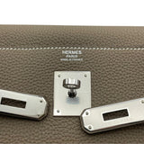 エルメス HERMES ケリー32　内縫い D刻 エトゥープ SV金具 トゴ レディース ショルダーバッグ