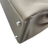 エルメス HERMES ケリー32　内縫い D刻 エトゥープ SV金具 トゴ レディース ショルダーバッグ