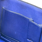 エルメス HERMES ピアノ 〇X刻 ブルー GD金具 ボックスカーフ レディース ハンドバッグ