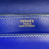 エルメス HERMES ピアノ 〇X刻 ブルー GD金具 ボックスカーフ レディース ハンドバッグ