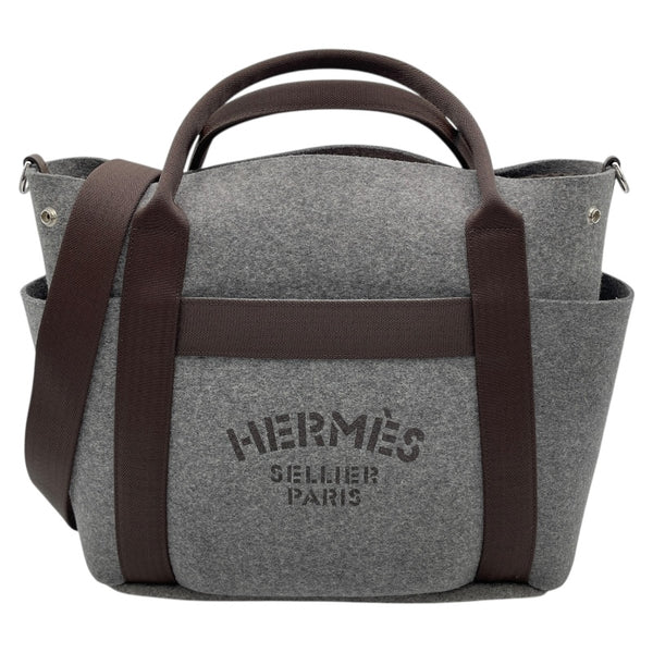 エルメス HERMES サックドパンサージュ グルーム U刻 グレー SV金具