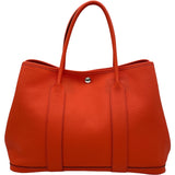 エルメス HERMES ガーデンパーティPM X刻 オレンジポピー SV金具 バックルの工房/カントリー レディース ハンドバッグ
