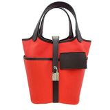 エルメス HERMES ピコタンロックPM カーゴ B刻 ルージュセリエxローズテキサス SV金具 トワルゴエラン/スイフト レディース ハンドバッグ