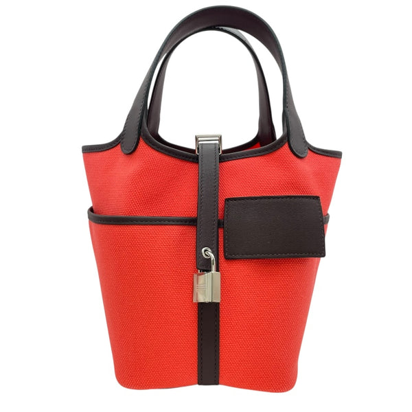 エルメス HERMES ピコタンロックPM カーゴ B刻 ルージュセリエxローズ