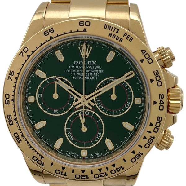 ロレックス ROLEX デイトナ 116508 グリーン K18YG 自動巻き メンズ