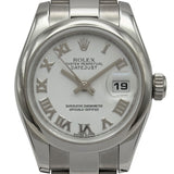 ロレックス ROLEX デイトジャスト26 179160 ホワイト ステンレススチール レディース 腕時計
