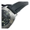 パネライ PANERAI ルミノール サブマーシブル PAM00024 ブラック SS/ラバーベルト（社外品） 自動巻き メンズ 腕時計
