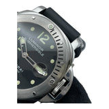 パネライ PANERAI ルミノール サブマーシブル PAM00024 ブラック SS/ラバーベルト（社外品） 自動巻き メンズ 腕時計