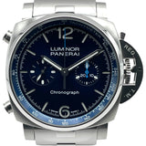 パネライ PANERAI ルミノール クロノ PAM01110 ブルー SS 自動巻き メンズ 腕時計