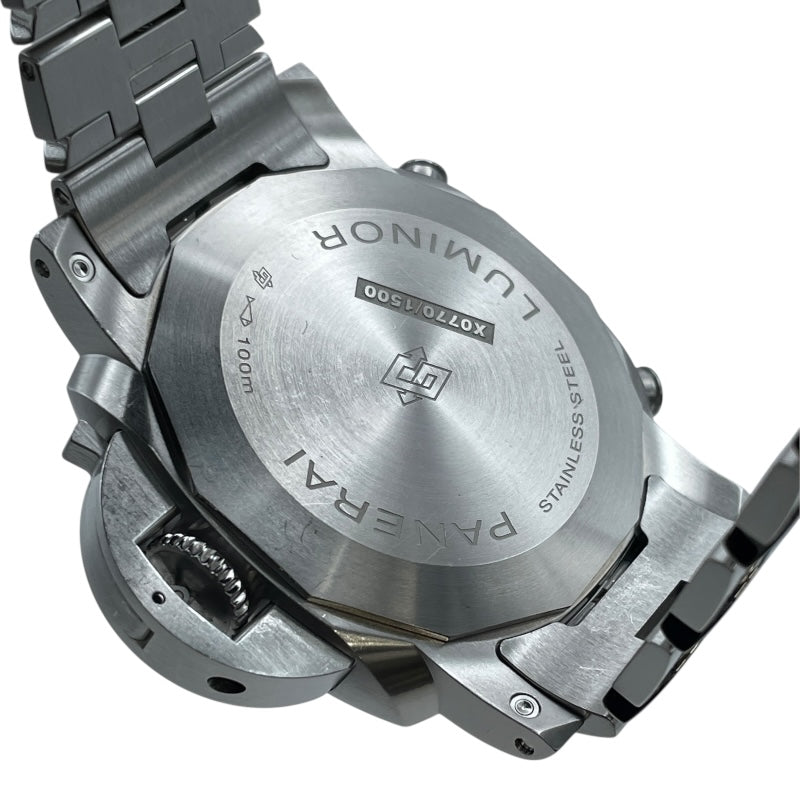 パネライ PANERAI ルミノール クロノ PAM01110 ブルー SS 自動巻き