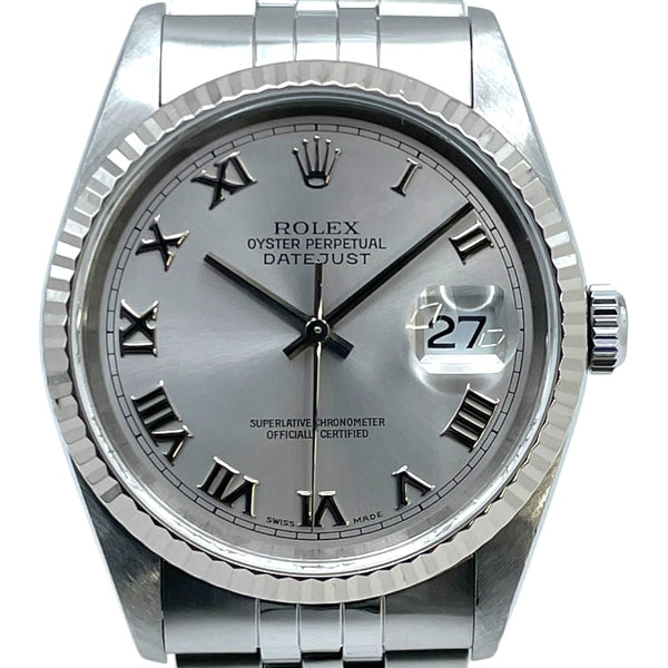 ロレックス ROLEX デイトジャスト 16234 シルバー WG/SS 自動巻き