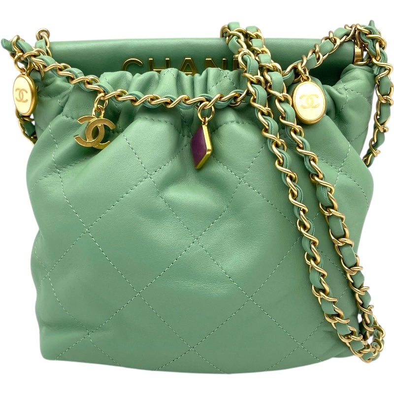シャネル CHANEL マトラッセ チェーンショルダー AS3793 ミント
