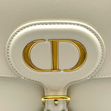 クリスチャン・ディオール Christian Dior ボビーラージ ホワイト レザー レディース ショルダーバッグ