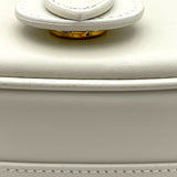 クリスチャン・ディオール Christian Dior ボビーラージ ホワイト レザー レディース ショルダーバッグ