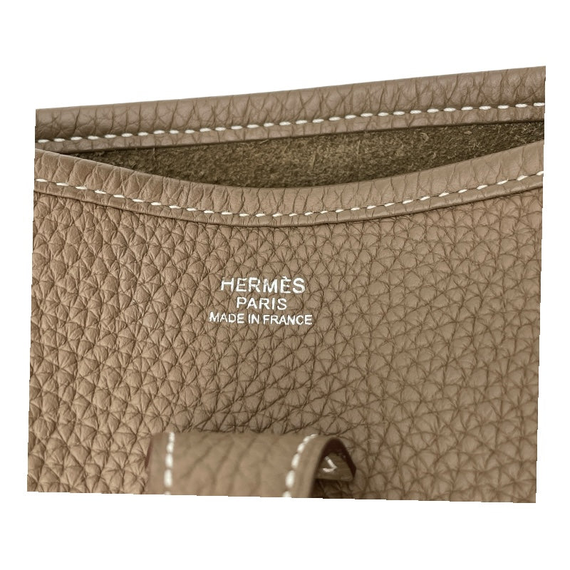 エルメス HERMES エヴリン3 PM D刻 エトゥープ SV金具 トリヨン