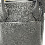 エルメス HERMES リンディ30 D刻 ブラック GD金具 トリヨン レディース ハンドバッグ