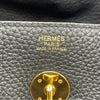 エルメス HERMES リンディ30 D刻 ブラック GD金具 トリヨン レディース ハンドバッグ