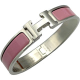 エルメス HERMES クリックH PM ローズガンダー メタル・エナメル レディース バングル