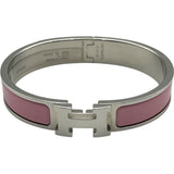 エルメス HERMES クリックH PM ローズガンダー メタル・エナメル レディース バングル