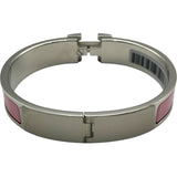 エルメス HERMES クリックH PM ローズガンダー メタル・エナメル レディース バングル