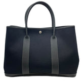エルメス HERMES ガーデンパーティPM □I刻 ブラック SV金具 トワル レディース トートバッグ