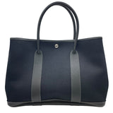 エルメス HERMES ガーデンパーティPM □I刻 ブラック SV金具 トワル レディース トートバッグ