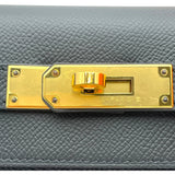 エルメス HERMES ケリー28 外縫い U刻 ブラック GD金具 エプソン レディース ハンドバッグ