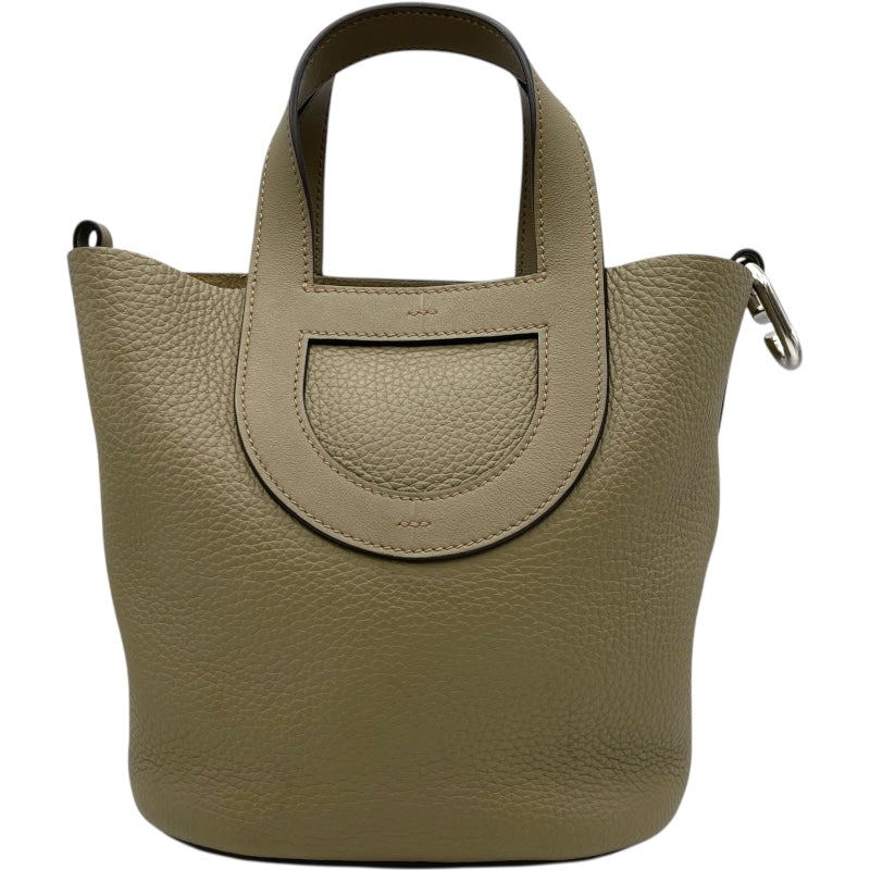 エルメス HERMES インザループ18 W刻 ベージュマルファ SV金具