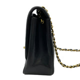 シャネル CHANEL ダイアナ25 A01165 3番台 ブラック GD金具 ラムスキン レディース ショルダーバッグ