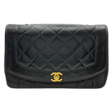 シャネル CHANEL ダイアナ25 A01165 3番台 ブラック GD金具 ラムスキン レディース ショルダーバッグ