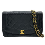 シャネル CHANEL ダイアナ25 A01165 3番台 ブラック GD金具 ラムスキン レディース ショルダーバッグ