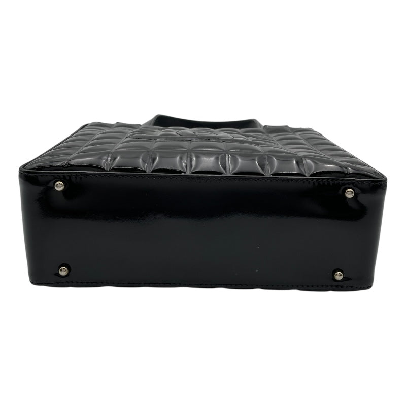 シャネル CHANEL チョコバー トートバッグ A17809 7番台 ブラック SV 