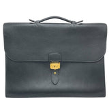 エルメス HERMES サックデペッシュ41 〇V刻 ブラック GD金具 トゴ メンズ ビジネスバッグ
