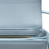 セリーヌ CELINE ティーン トリオンフ バッグ 188423 アイスブルー GD金具 シャイニーカーフスキン レディース ショルダーバッグ