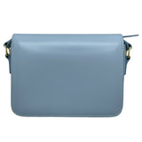 セリーヌ CELINE ティーン トリオンフ バッグ 188423 アイスブルー GD金具 シャイニーカーフスキン レディース ショルダーバッグ