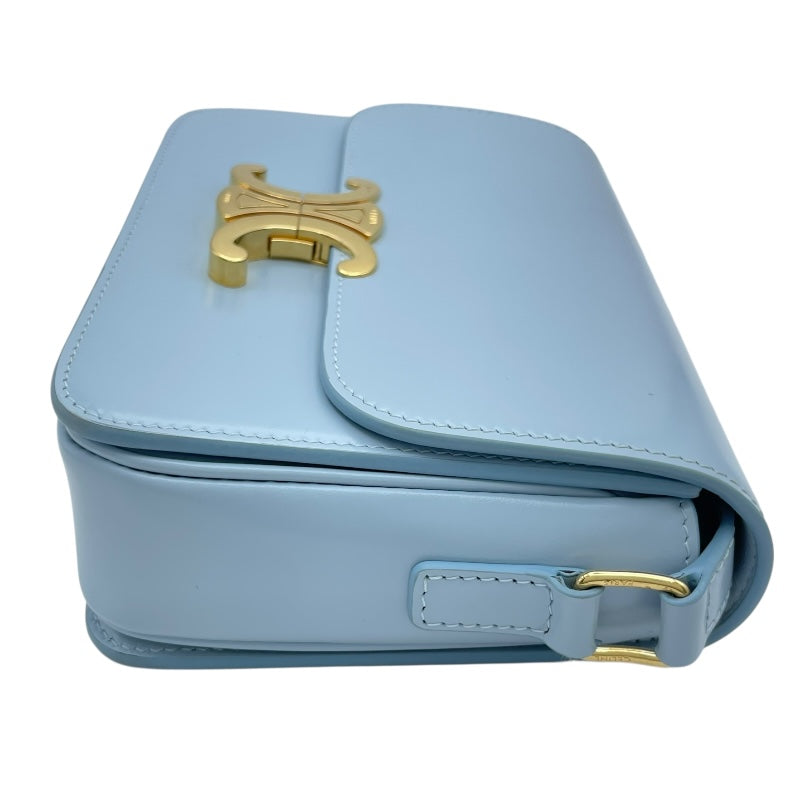 セリーヌ CELINE ティーン トリオンフ バッグ 188423 アイスブルー GD