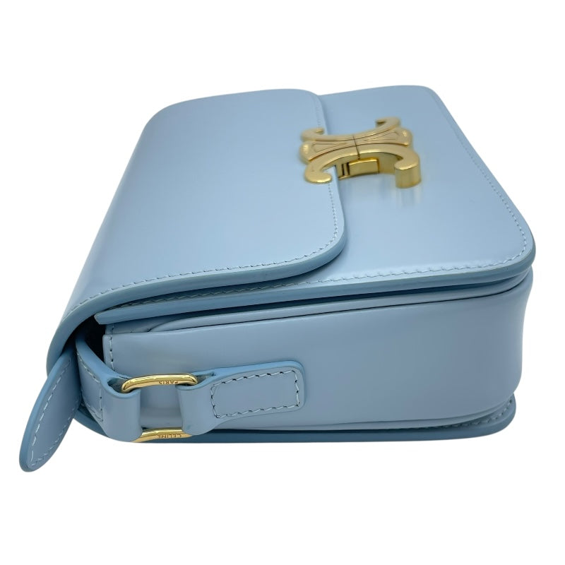 セリーヌ CELINE ティーン トリオンフ バッグ 188423 アイスブルー GD