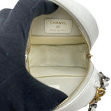 シャネル CHANEL CHANEL19 ラウンドショルダー AP0945 30番台 ホワイト SVxGD金具 ラム レディース ショルダーバッグ