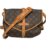 ルイ・ヴィトン LOUIS VUITTON ソミュール30 M42256 ブラウン モノグラム レディース ショルダーバッグ
